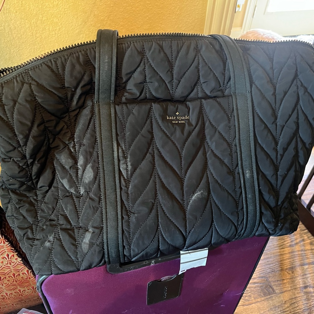 Kate Spade Black Quilted Shoulder Bag